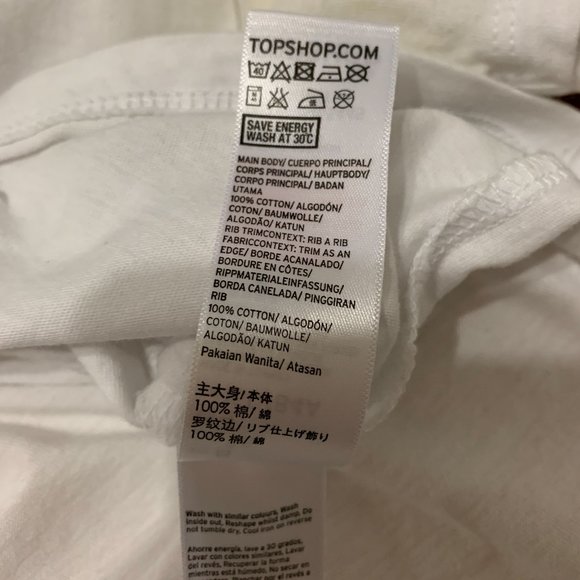 Topshop White Printed Tee - Picture 7 of 10